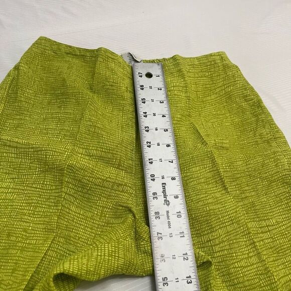 Click By Color Me Cotton Green Lagenlook Art To Wear Linen Pant Set Outfit Large - Picture 12 of 14